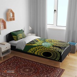 Avaiki Cook Islands Rugby Bedding Set Kuki Airani Tatau Black LT14