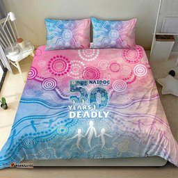 Australia NAIDOC Week 2026 50 Years Deadly Bedding Set Celestial Glows LT7