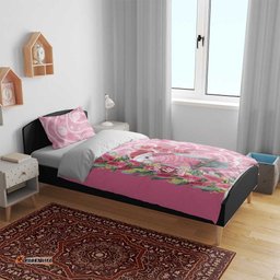 Australia Pink Galah Christmas Bedding Set Falalalala Galalah Bottlebrush Aboriginal Art LT14
