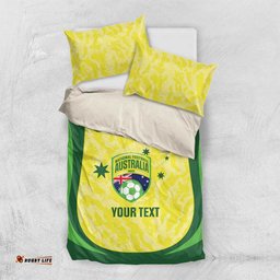Australia Football Custom Bedding Set Go Socceroos Grunge Sporty Style LT14