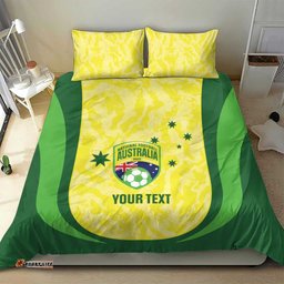 Australia Football Custom Bedding Set Go Socceroos Grunge Sporty Style LT14