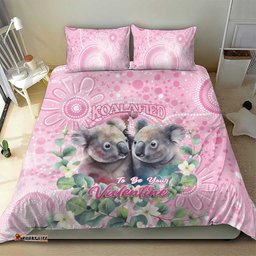 Australia Koala Valentine's Day Bedding Set Koalified To Be Your Valentine LT14