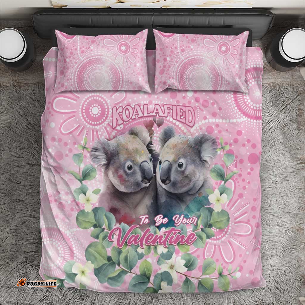 Australia Koala Valentine's Day Bedding Set Koalified To Be Your Valentine LT14