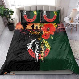 New Zealand and Australia ANZAC Day Bedding Set Lest We Forget Indigenous and Maori Pattern LT03