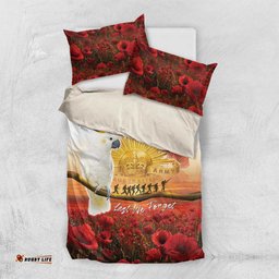 Australia Cockatoo ANZAC Day Bedding Set Lest We Forget LT05