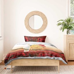 Australia Cockatoo ANZAC Day Bedding Set Lest We Forget LT05