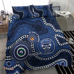 Geelong Cats NAIDOC Week 2026 Personalised Bedding Set 50 Years of Deadly Aboriginal Art LT14