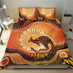 Indigenous Kangaroo Australia Bedding Set Australian Aboriginal Art Proud LT14