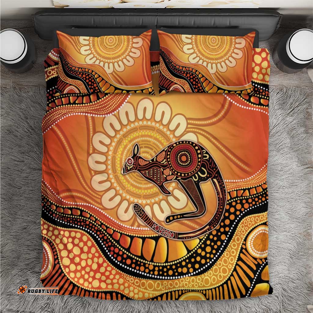 Indigenous Kangaroo Australia Bedding Set Australian Aboriginal Art Proud LT14