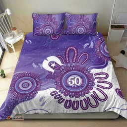 NAIDOC Week 2026 Bedding Set 50 Years Deadly Dhari Purple Aboriginal Art LT14