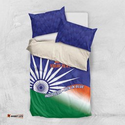 India Cricket Custom Bedding Set Ashoka Chakra with Flag Style LT9