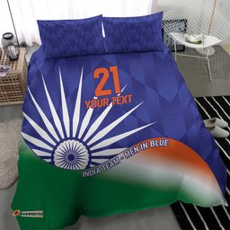 India Cricket Custom Bedding Set Ashoka Chakra with Flag Style LT9