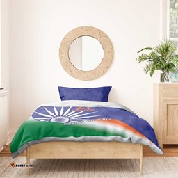 India Cricket Custom Bedding Set Ashoka Chakra with Flag Style LT9