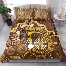 Hawks Football Bedding Set Aboriginal Dot Art Pattern DT05