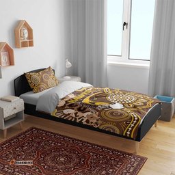 Hawks Football Bedding Set Aboriginal Dot Art Pattern DT05