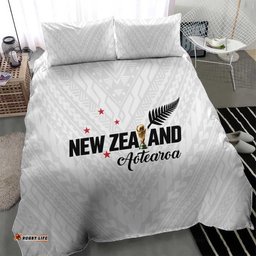 Football New Zealand Bedding Set Aotearoa United White Version LT01