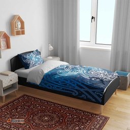 Matariki Galaxy Bedding Set Maori Taniko Pattern LT9
