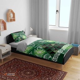 Matariki New Zealand Bedding Set NZ Niho Taniwha Maori New Year Green Galaxy LT14