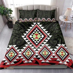Kia Ora Aotearoa Bedding Set 2025 Pasifika Maori Taniko Motifs LT14