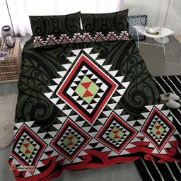Kia Ora Aotearoa Bedding Set 2025 Pasifika Maori Taniko Motifs LT14
