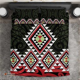 Kia Ora Aotearoa Bedding Set 2025 Pasifika Maori Taniko Motifs LT14