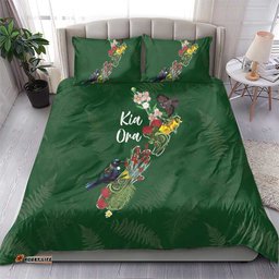 Kia Ora New Zealand Floral Bedding Set Sage Green LT7
