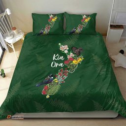 Kia Ora New Zealand Floral Bedding Set Sage Green LT7