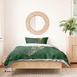 Kia Ora New Zealand Floral Bedding Set Sage Green LT7
