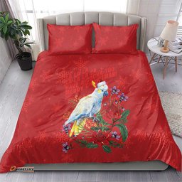 Merry Cocka-mas Bedding Set Australia Christmas Red Art LT9