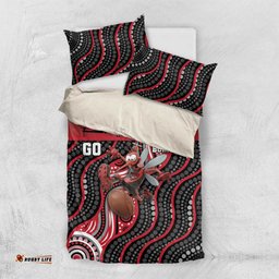 Essendon Go Bombers Bedding Set Don The Sash DT05