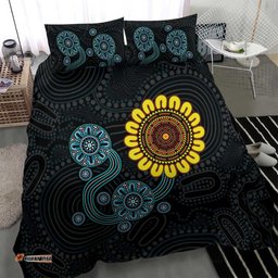 NAIDOC 50 Years of Deadly Bedding Set Sun Aboriginal Dot Art LT19