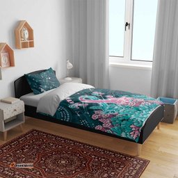 Hereditary Cancer Awareness Bedding Set Hope Ribbon With Aussie Teal Duncan Coral DT05