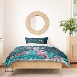 Hereditary Cancer Awareness Bedding Set Hope Ribbon With Aussie Teal Duncan Coral DT05