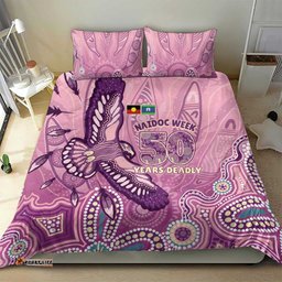 NAIDOC Week - 50 Years Deadly Bedding Set Pastel Wings LT7