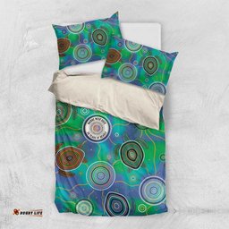 NAIDOC 50 Years of Deadly Bedding Set Sea Turtle Aboriginal Dot Art LT19