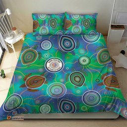 NAIDOC 50 Years of Deadly Bedding Set Sea Turtle Aboriginal Dot Art LT19