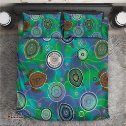 NAIDOC 50 Years of Deadly Bedding Set Sea Turtle Aboriginal Dot Art LT19