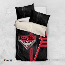 Essendon Bombers Bedding Set Modern Geometric Sports Graphic Style TS04