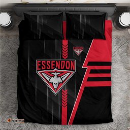 Essendon Bombers Bedding Set Modern Geometric Sports Graphic Style TS04