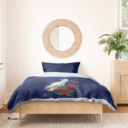 Merry Cocka-mas Bedding Set Australia Christmas Blue Art LT9