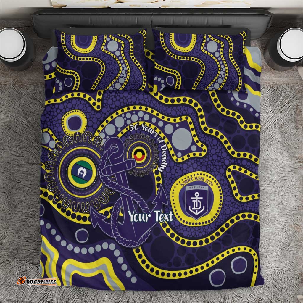 Dockers NAIDOC Week 2026 Personalised Bedding Set 50 Years of Deadly Aboriginal Art LT14