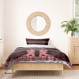 Kia Ora New Zealand Bedding Set Maori Language Week Whero Taniko Motif LT14
