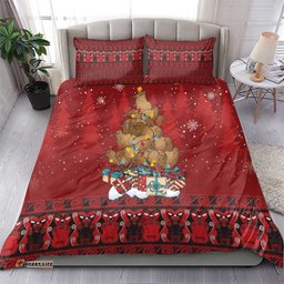 Funny Kiwi Bird Xmas Tree Bedding Set New Zealand Tribal Christmas Spirit LT9