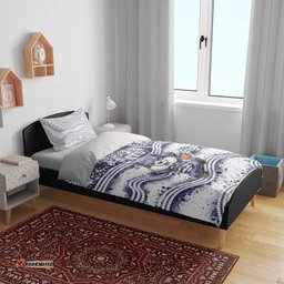 Geelong Navy Bedding Set Playful Cat Kicking Ball DT05