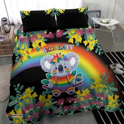 LGBTQ Koala Gay Bedding Set Aussie Koala Bear Ekoalaty LT9