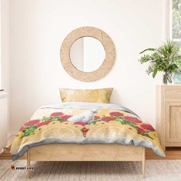 New Zealand Aotearoa Cockatoo Bedding Set Maori Pattern With Pohutukawa Flowers LT05