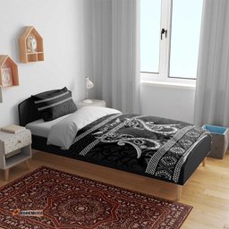 Kia Ora New Zealand Bedding Set Maori Language Week Pango Taniko Motif LT14