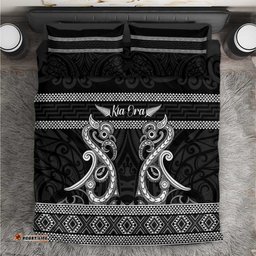 Kia Ora New Zealand Bedding Set Maori Language Week Pango Taniko Motif LT14