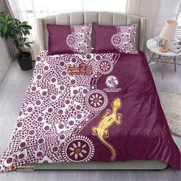 Manly Warringah Sea Eagles NAIDOC Week 2026 Bedding Set Aboriginal Lizard Dot Painting - 50 Years of Deadly TS04
