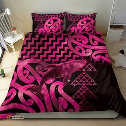 Humpback Whale Matariki New Zealand Bedding Set NZ Maori Paikea Poutama Luxury Pink LT14